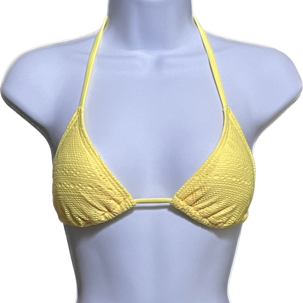 Women's Swimsuit Bikini Mesh Two Piece Sexy Trunk Bandage Padded Triangle Top SM